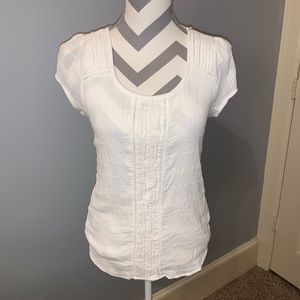 Lauren Conrad White Dressy Tee